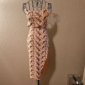 SHEIN Colorful Abstract Print Dress